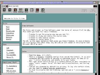Dillo running on Atari