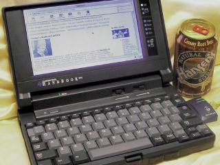 Dillo running on a Gateway HandBook