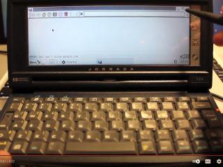 Dillo running on a HP Jornada 720