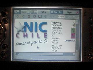 Dillo running on an ipaq 3700