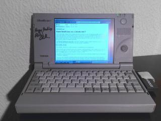 Dillo running on a Libretto 50CT